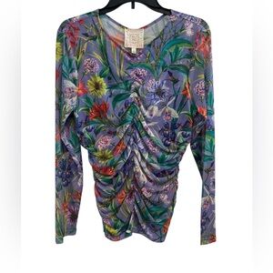 Johnny Was Ladies Daphne Mesh Tee Size Large NWt